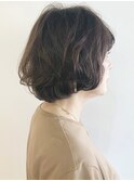 大人のふんわりショートボブ☆デジタルパーマ/大人ヘア/大人女子