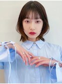 ふんわりひし形くびれボブ/顔周りレイヤー