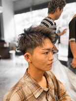 アイリーヘアデザイン(IRIE HAIR DESIGN) 【IRIE HAIR赤坂】アップバング×メッシュハイライトカラー