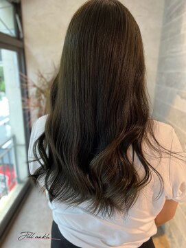 ジル アンク(Jill ankh) 《Jillankh 姫路駅前》オリーブカラー　ブリーチあり　艶感