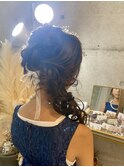 キッズヘアセット/結婚式/ヘアアレンジ/お呼ばれ