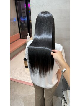 ロンドポレール 北千住(Lond polaire) シアカラー×セミディ×ダークアッシュ×姫カット