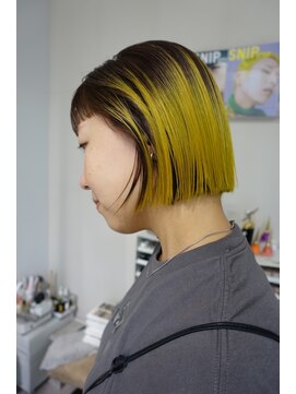 ランプヘアー(LAMP hair) yellow × brown