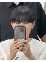 カンゴール サロン トウキョウ セントラル 原宿(KANGOL SALON TOKYO CENTRAL)&nbsp;シースルーマッシュ　マッシュ　韓国ヘア　シースルー