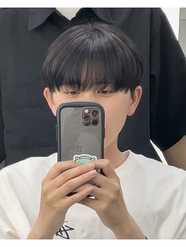 カンゴール サロン トウキョウ セントラル 原宿(KANGOL SALON TOKYO CENTRAL) シースルーマッシュ　マッシュ　韓国ヘア　シースルー