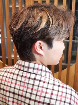 ヒロギンザバーバーショップ 丸の内店(HIRO GINZA BARBER SHOP) メッシュセンターパート