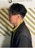 シャープで知的な大人のリバースパーマセンターパート#2
