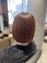 リーオオサカ(Lee Osaka) ボブ×オレンジカラー×東芽生