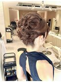 ヘアセット/お呼ばれアレンジ/結婚式参列者ヘアセット