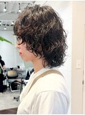 原宿ウルフヘアウェーブヘアスパイラルパーマ20代30代40代50代