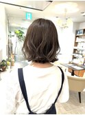 ふんわりくびれボブラベンダーグレージュ（by山守）