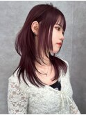 ハッシュカットで作る韓国風ウルフ 前髪カット ブリーチ