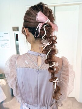 アイティー バイ アルバム 浦和店(IT by ALBUM) ロングオリーブベージュグレージュ前髪カットおくれ毛_ba539063