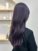 ユウル 横浜(juhl.)&nbsp;パープルラベンダーカラー暗めカラーブリーチ＆ダブルカラー横浜