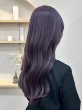 ユウル 横浜(juhl.) パープルラベンダーカラー暗めカラーブリーチダブルカラー横浜駅