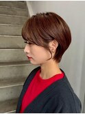 ショートカット/髪質改善縮毛矯正白髪ぼかしレイヤーカラーボブ
