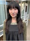 レイヤー　ロングレイヤー　顔まわりカット