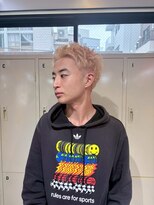 ゲーム 下北沢(GAME)&nbsp;センターパート/ミルクティベージュ/メンズカット