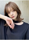 【マユコ】簡単スタイリングくびれヘアミディアムボブレイヤー