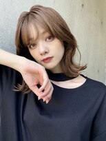 サンプラス(san+)&nbsp;【マユコ】簡単スタイリングくびれヘアミディアムボブレイヤー