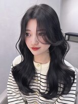 ミヨン 京都烏丸店(miyon)&nbsp;【miyon】韓国レイヤーカット×暗髪カラー×髪質改善