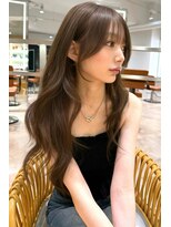 ランズ アネックス 梅田(LANDS ANNEX) ベージュを活かすカーテンバングなレイヤーカット 【大阪 梅田】