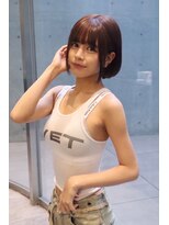 アンブル リュクス 池袋(amble luxe) 大人かわいい耳かけショートボブ