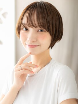 カバーヘアアンドスパ ブリス 浦和(COVER HAIR&SPA bliss) ミルクブラウンブリーチなしナチュラルショート20代30代X浦和