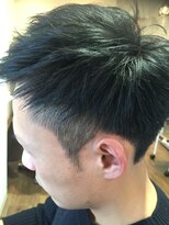 パティオンツー(PATIONN2)&nbsp;アシンメトリー爽やかネープレス黒髪スパイキーショート