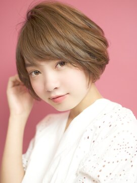 ベック ヘアサロン(BEKKU hair salon) ふんわり前下がりショートボブ☆毛先の柔らかさが◎