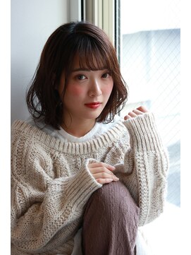 ブリーチ ラボ エーアイ 原宿店(BLEACH LABO Ai) 20代30代40代50代 色っぽふんわりショートの重軽ウェーブヘア♪