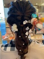 ウェーヴ 浜松小豆餅店(wave)&nbsp;〈wave小豆餅店〉編み込みダウンstyleラプンツェルヘアー撮影前