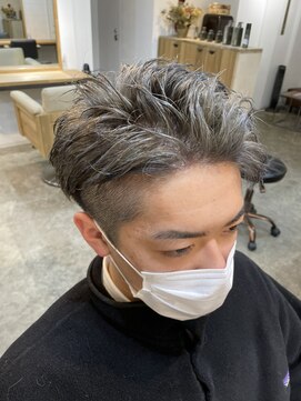 エルオム(EL.HOMME) 【YUKI】ホワイトグレー×アップバング