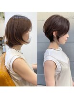 トゥーナ 表参道(tona)&nbsp;20代30代40代50代60代ショコラベージュ ボブルフ ベビーバング