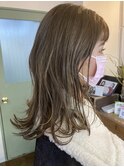 たっぷりハイライト×オリーブグレー