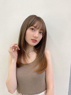 ノク(nok) 透けベージュ_くびれレイヤーベージュアッシュグレージュ