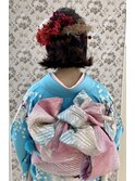 成人式前撮り　ショートスタイル