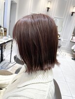 ネオリーブギンザ 銀座店(Neolive GINZA)&nbsp;水素カラー　ビターカラーで切りっぱなしボブ