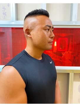 メリケンバーバーショップ トーキョー(MERICAN BARBERSHOP TYO) メンズウェーブビジネスマンアッシュカラー簡単スタイリング106