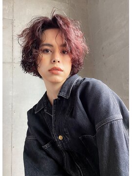 ハイジア(hygea) [hygea]チェリーレッドとクセ毛風オトナボブ[薬院/警固]