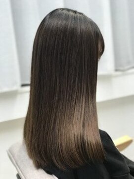 エレノア 自由が丘店(Eleanor) 20代30代40代50代 暗髪×透明感カラー 髪質改善 ラテベージュ
