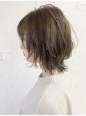 小顔ウルフ×大人ハイライトボブウルフ ウルフカット
