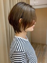 バランス ヘアーアンドアイラッシュ 野田店(balance.)&nbsp;長めショートボブ