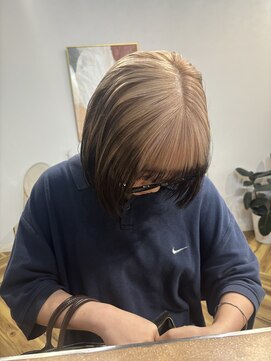 ラニヘアサロン(lani hair salon) ルーツカラー ミルクティー×ダークブラウン