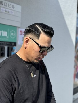 ヘアーラボ 樟葉(Hair Labo) サイドパート スキンフェード 枚方市 南楠葉