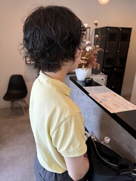 メデル(mederu) 丸みショートボブコテ巻き風パーマボブ20代30代40代大人可愛い