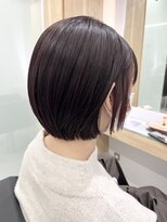 クシュ 本川越店(kusyu...)&nbsp;イメチェンホワイトブロンド外ハネボブ美髪ワイドバング韓国黒髪