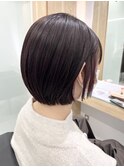 イメチェンホワイトブロンド外ハネボブ美髪ワイドバング韓国黒髪