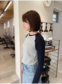 結べるボブ/ナチュラルブラウン/髪質改善トリートメント
