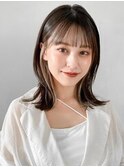 イヤリングカラー外ハネレイヤー